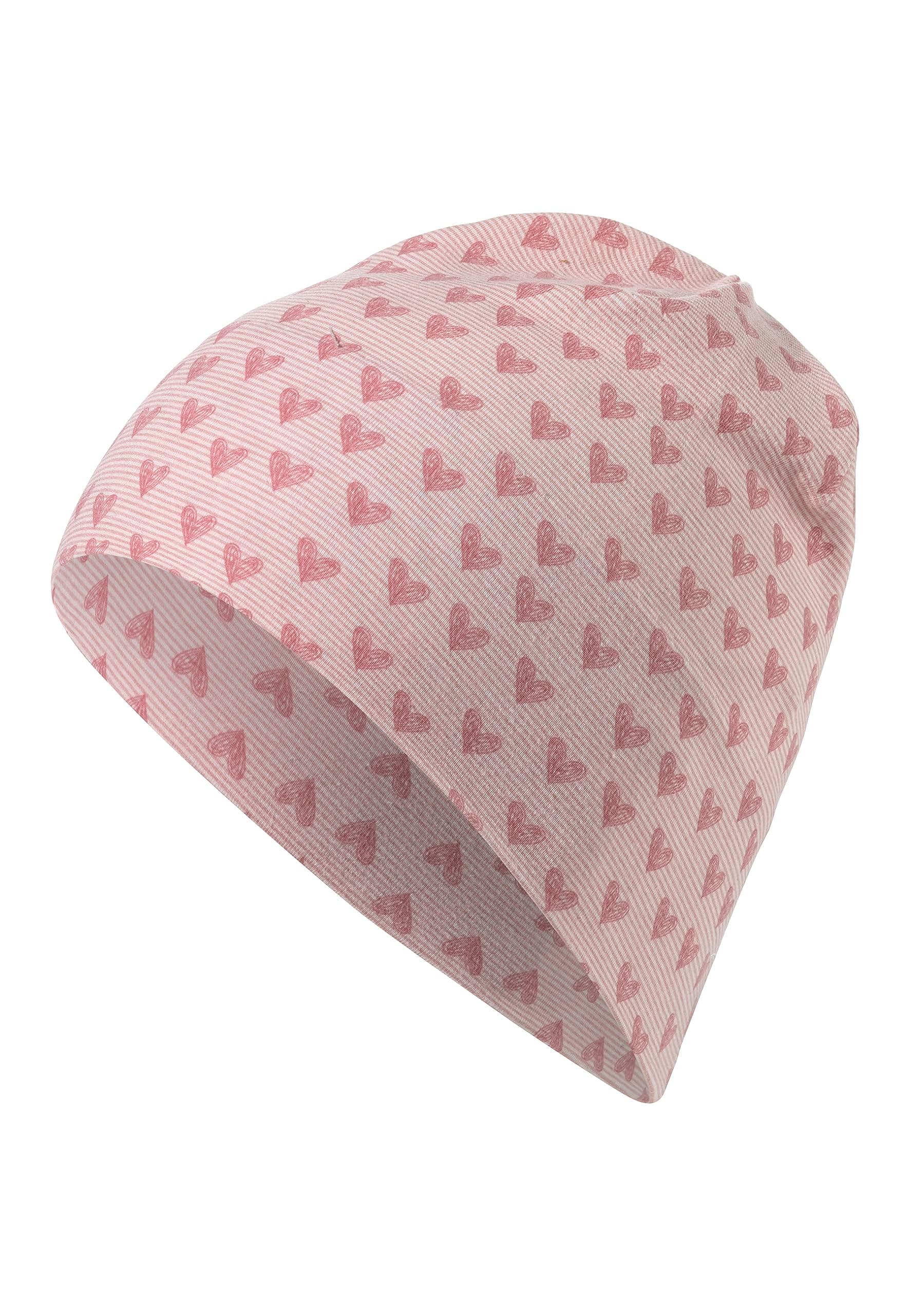 Sterntaler Beanie Herzen - Lässige Baby Mütze aus Flammgarn Jersey mit Allover Druck