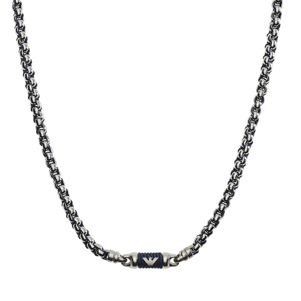 🌟 SALE 🌟 EMPORIO ARMANI Herren Edelstahl Kettenhalsband