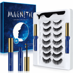 Aosun Magnetische Wimpern mit Eyeliner Kit: 7 Stile, Natürlich Look 👁️