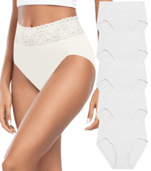 Wealurre Unterhosen Damen - Hohe Taille Slip Damen Unterwäsche 5er Pack