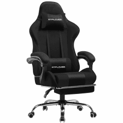 🎮🎧 GTPLAYER Gaming Stuhl Stoff, Bürostuhl Massage Gaming Sessel 🎮🎧