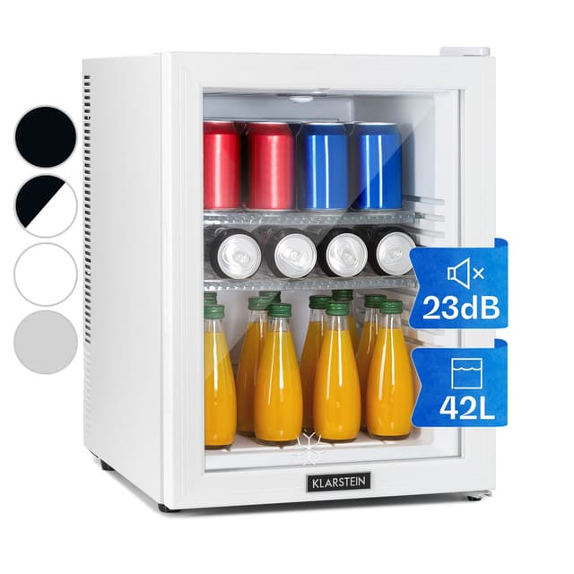 🌟 Klarstein Kühlschrank mit Glastüre - Mini-Kühlschrank für Getränke & Kosmetik 🌟