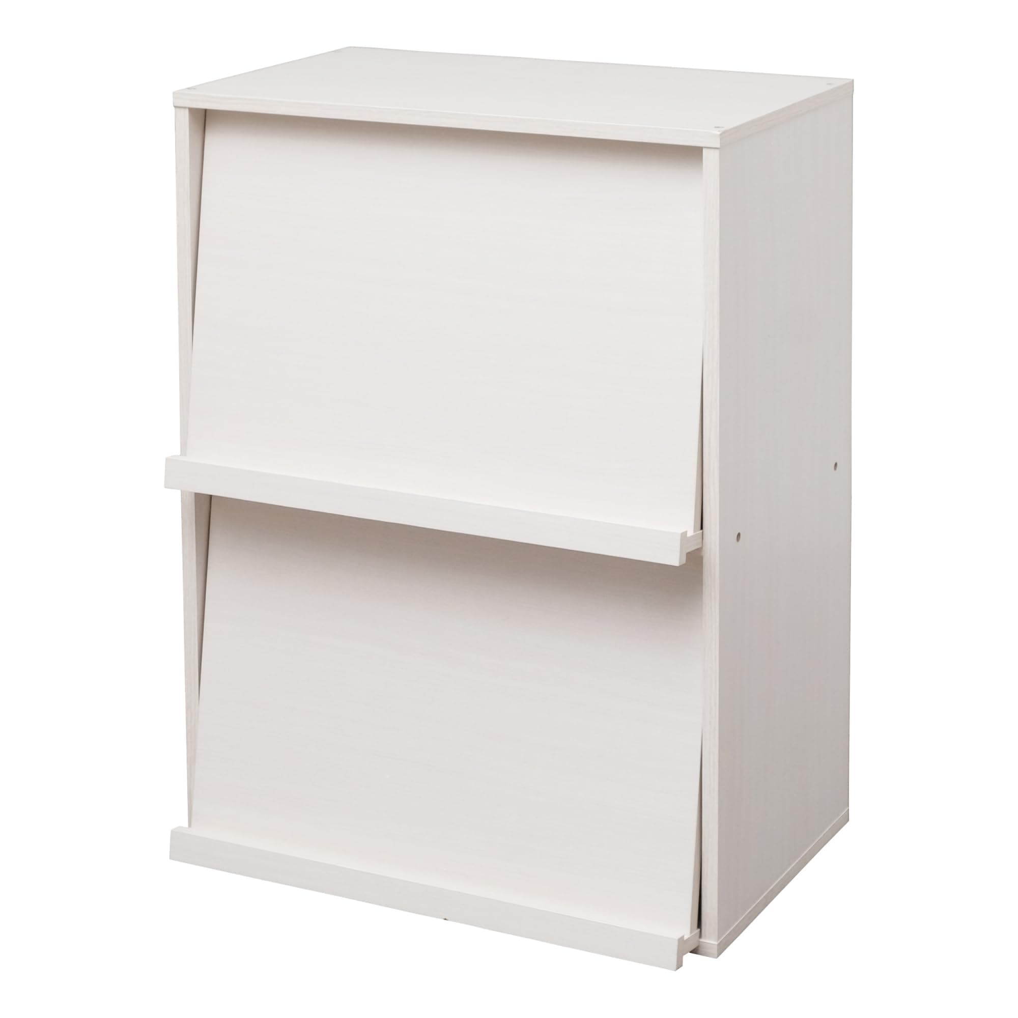 Iris Ohyama: Flap Rack CHR-2 - Eiche weiß Bücherregal 📚🏠