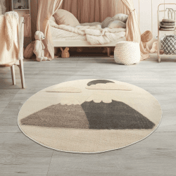 🌞🌈 TT Home Kinderteppich 3D Spielteppich - Sonnig und flauschig