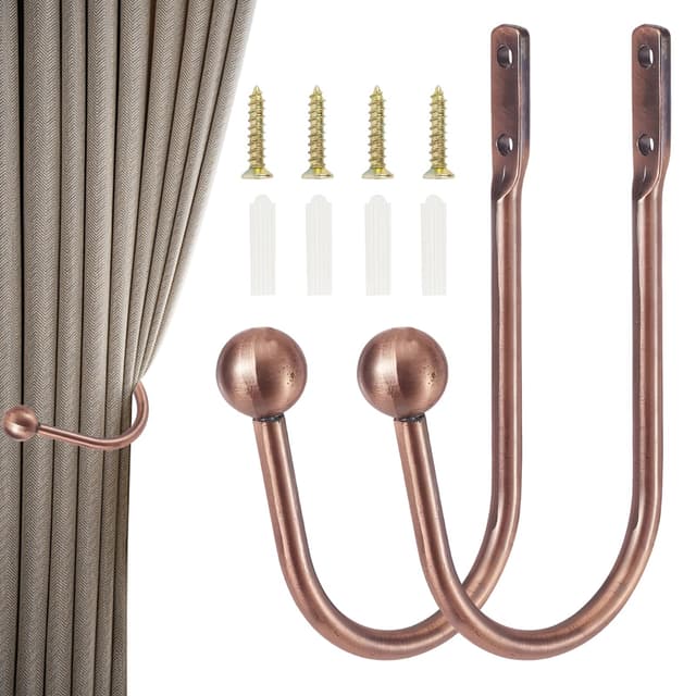 🌟 2 Stück Gold Vorhang Raffhalter U-Form Raffbügel Vorhänge Holdbacks 🌟
