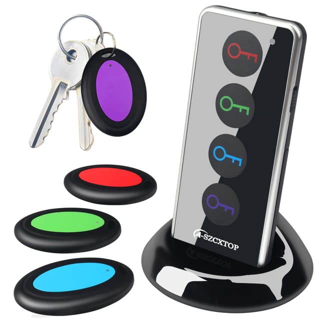 🔑🔍 Schlüsselfinder Key Finder mit Taschenlampe - 80dB kabelloser Gegenstands-Tracker