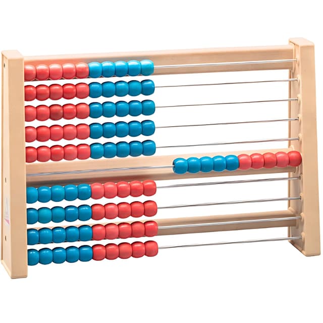 🧮 WISSNER® Aktiver Lern-Rechenschieber aus RE-Wood®-Design für Mathe-Spaß bis 100-25