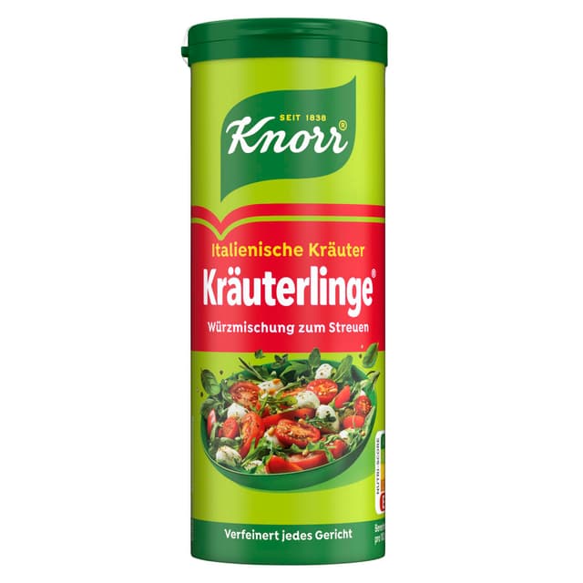 🌿🍝 Knorr Kräuterlinge Italienische Kräuter Würzmischung zum Streuen - 60g (1er Pack)