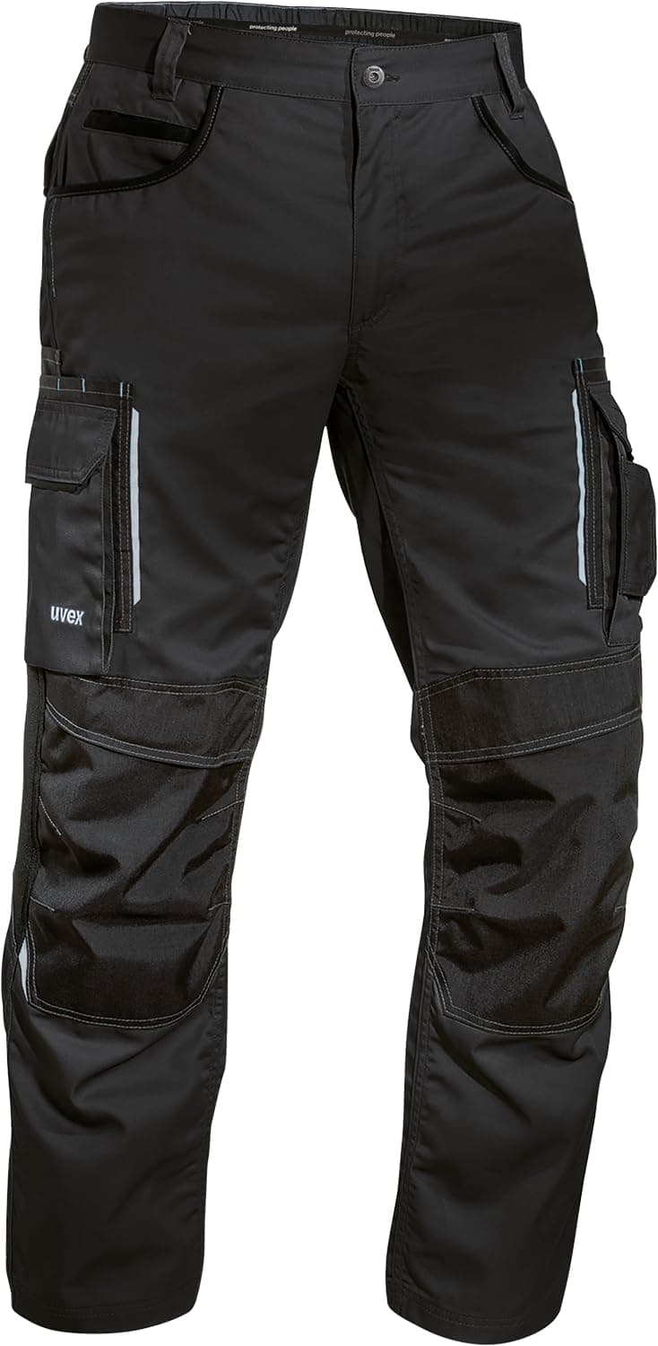 👨‍🔧👖 Uvex Tune-Up Herren-Arbeitshose lang - 35% Baumwolle - 50 Schwarz