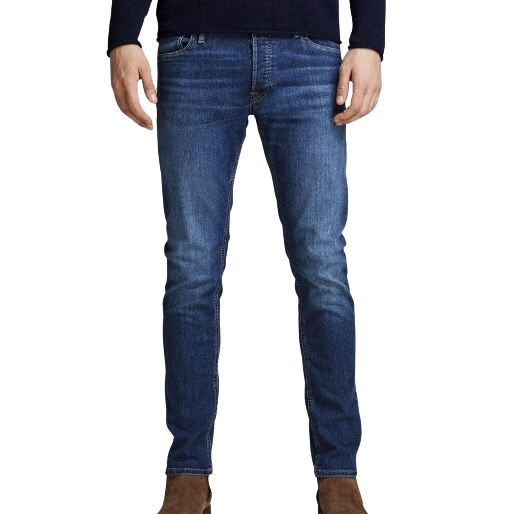 👖 Super Angebot! JACK & JONES Herren Slim Fit Jeans JJIGLENN JJORIGINAL CB 815 NOOS Blau