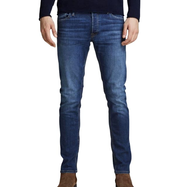 👖 Super Angebot! JACK & JONES Herren Slim Fit Jeans JJIGLENN JJORIGINAL CB 815 NOOS Blau