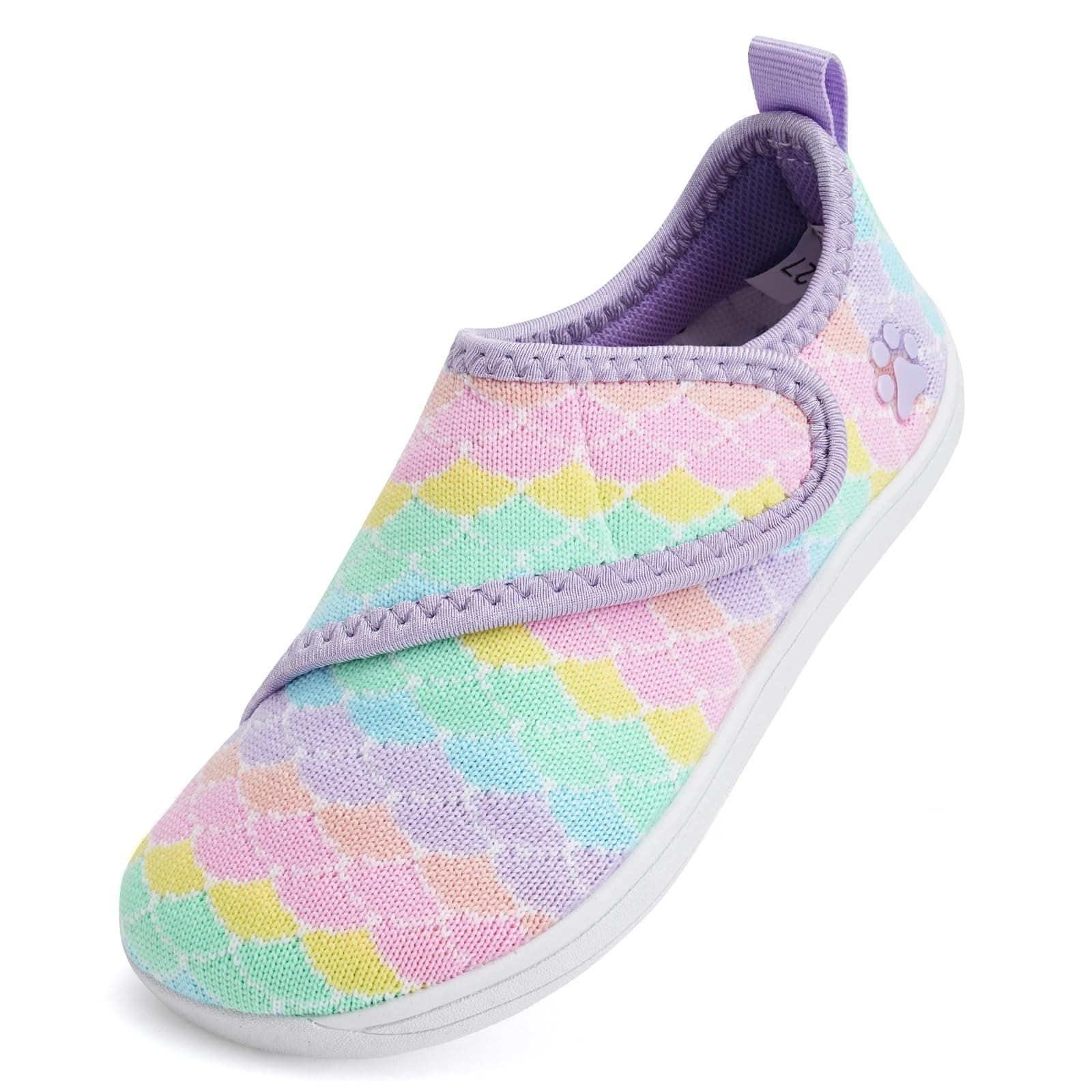 🌈 IceUnicorn Baby Barfußschuhe Lauflernschuhe Breite Kleinkind Jungen Mädchen Hausschuhe Kinder Barfussschuhe Sneaker Babyschuhe Anti Rutsch 25 EU Weit Regenbogen