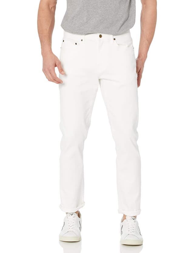👖 Amazon Essentials Herren Slim-Fit-Jeans 32W / 32L Grellweiß - Angebot
