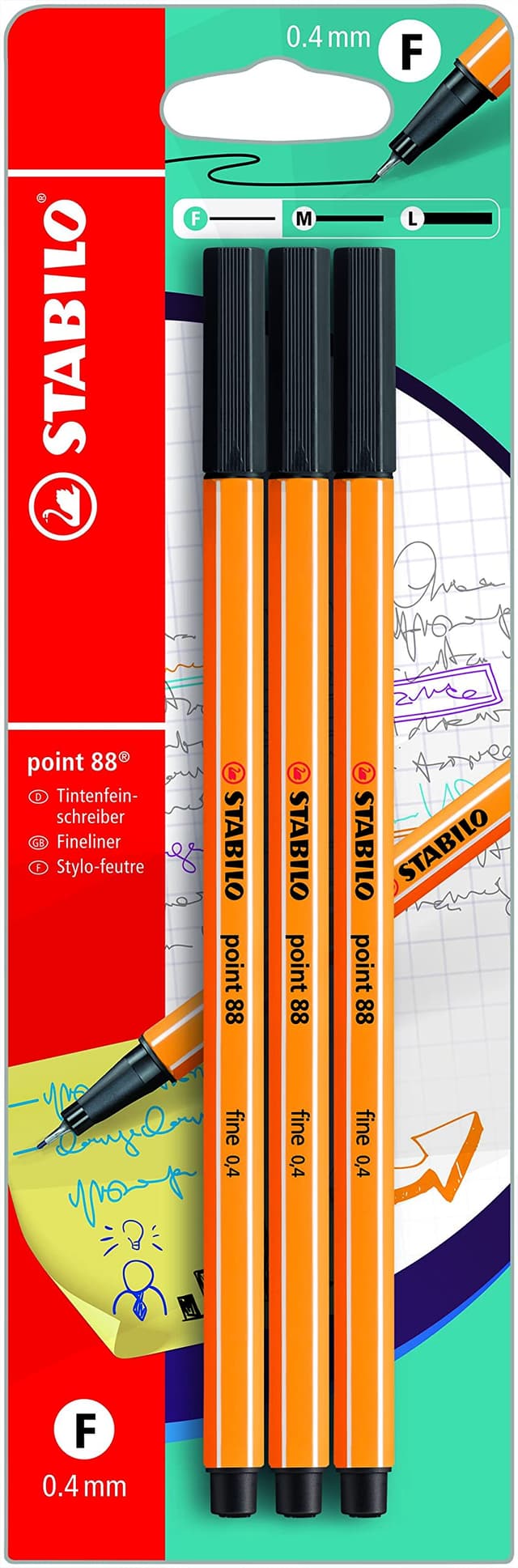 🖊️ Deal des Tages: STABILO Fineliner 3er Pack - schwarz 🌟