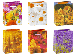 TSI Geschenktüten BLUMEN-MIX, 12er Packung 🌺🛍️