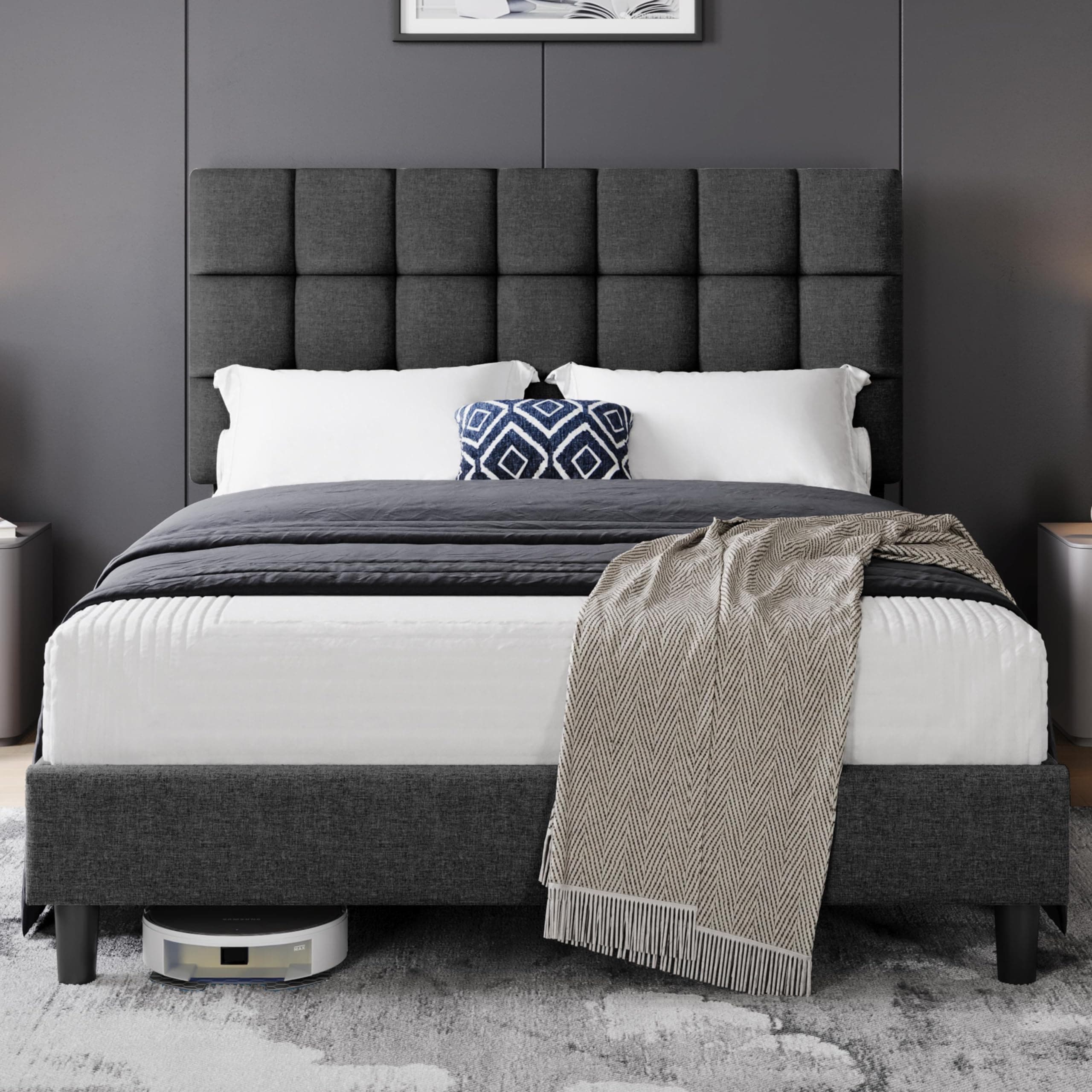 Yaheetech Polsterbett 140 x 200 cm Doppelbett 🛏️