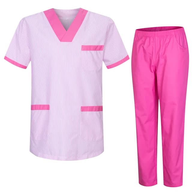 MISEMIYA Unisex Schrubb-Set T817-8312 L Fuchsia T817 🌟👩‍⚕️