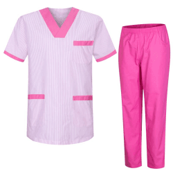 MISEMIYA Unisex Schrubb-Set T817-8312 L Fuchsia T817 🌟👩‍⚕️