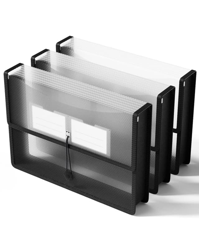 📁 ThinkTex A4 Kunststoff-Aktenordner - 3 Stück Transparent 📚