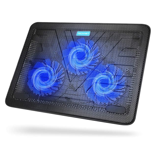 TECKNET Laptop Kühlpads mit 3 Lüftern Blau+Schwarz 😎🔵🖤