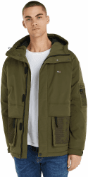 Tommy Jeans Herren Gepolsterte Jacke L Grün 🧥💚