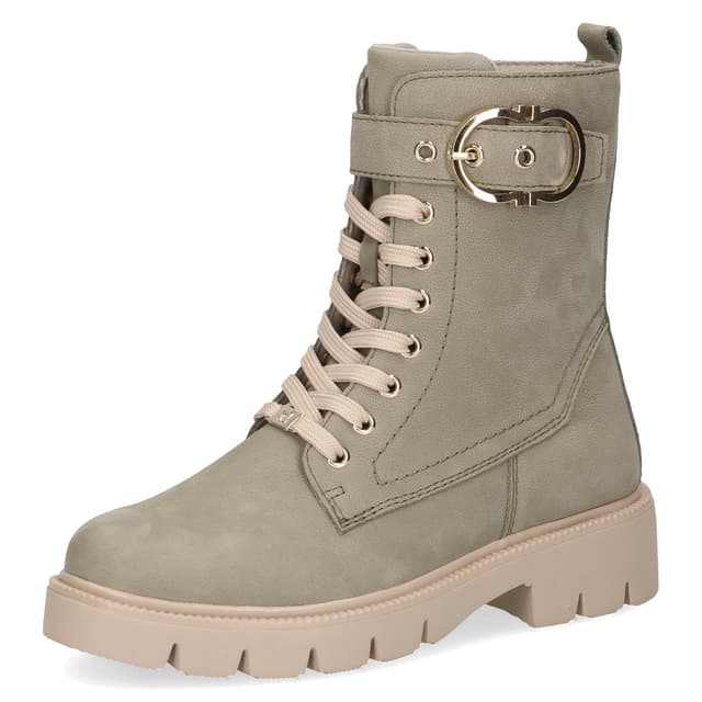 👢 CAPRICE Stiefelette 9-25211-43 G-Weite 41 EU Khaki Nubuc - 57% Rabatt!