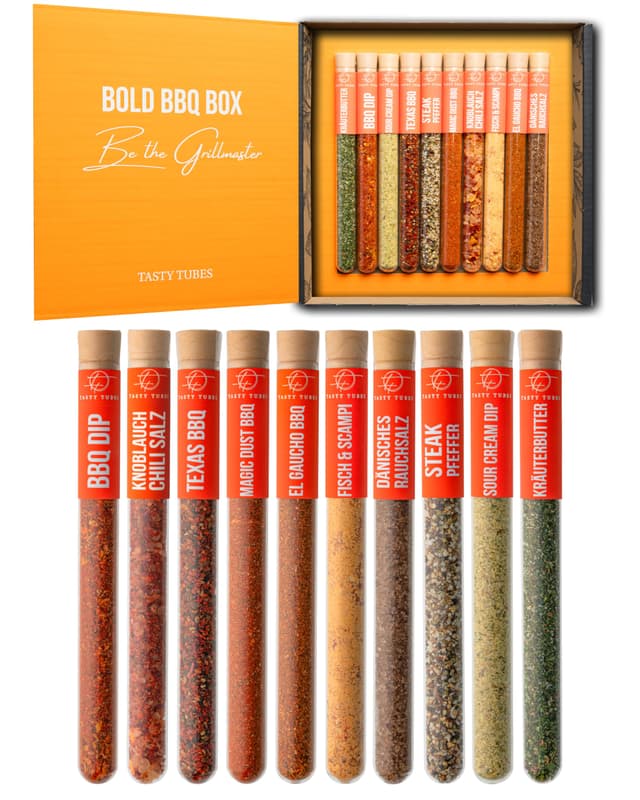 🔥 Tasty Tubes - Bold BBQ Box - Gewürz-Set 🎁