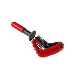 🚗 Tom's Geknickte Felgenbürste | Auto Reifenbürste | Stahl- und Alufelgen | Länge: 28 cm | Rot Rot 31 x ø 9,5 cm