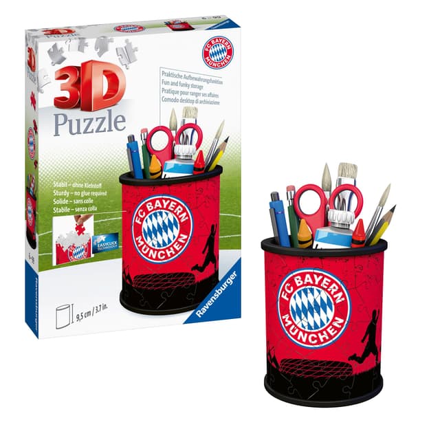Ravensburger 3D Puzzle 11215 - Utensilo FC Bayern - Stiftehalter 🧩⚽