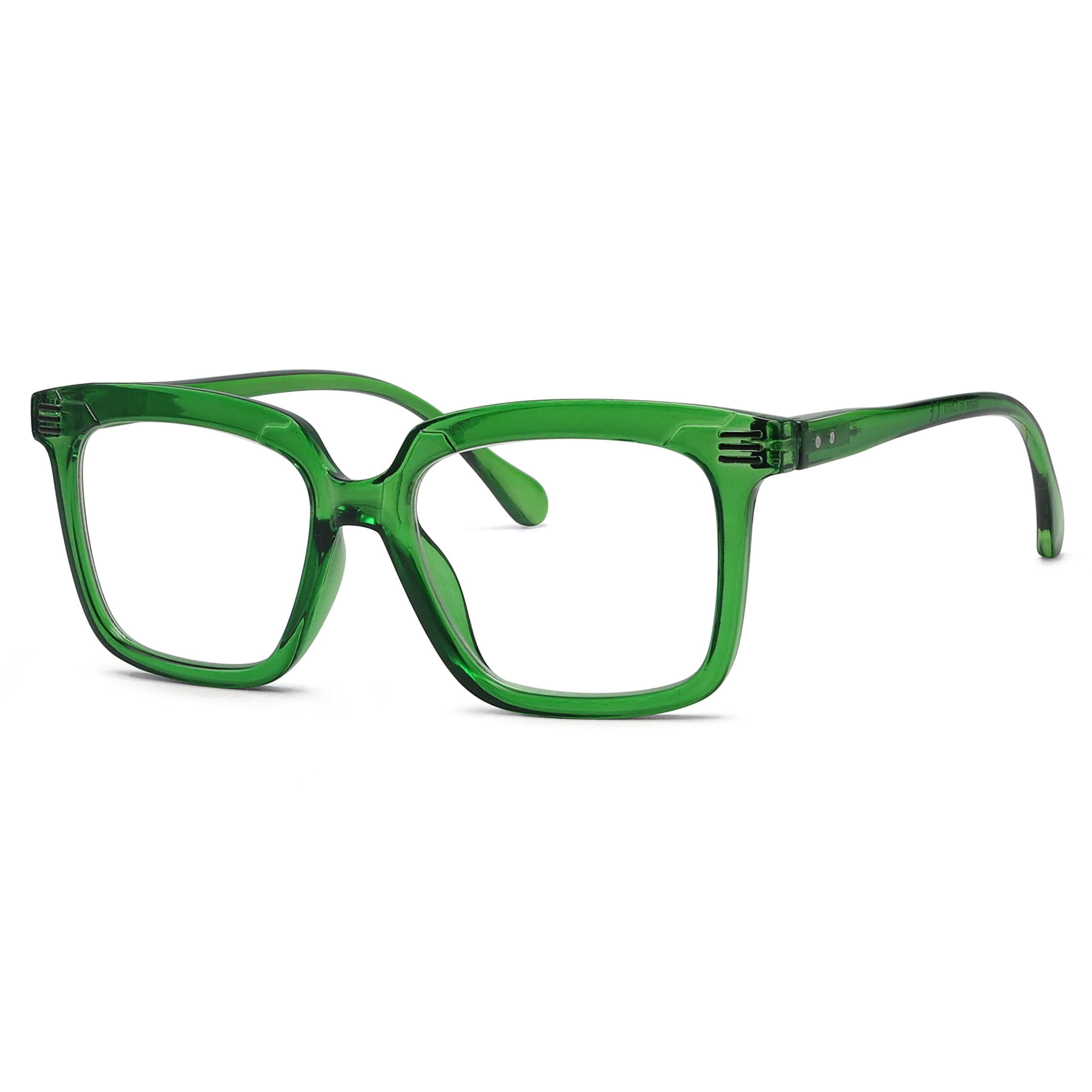 Eyekepper Hochwertigen Brille - Übergroße Rechteckig Qualität Brillen für Damen Grüne Grüne 0.0 x 🕶️