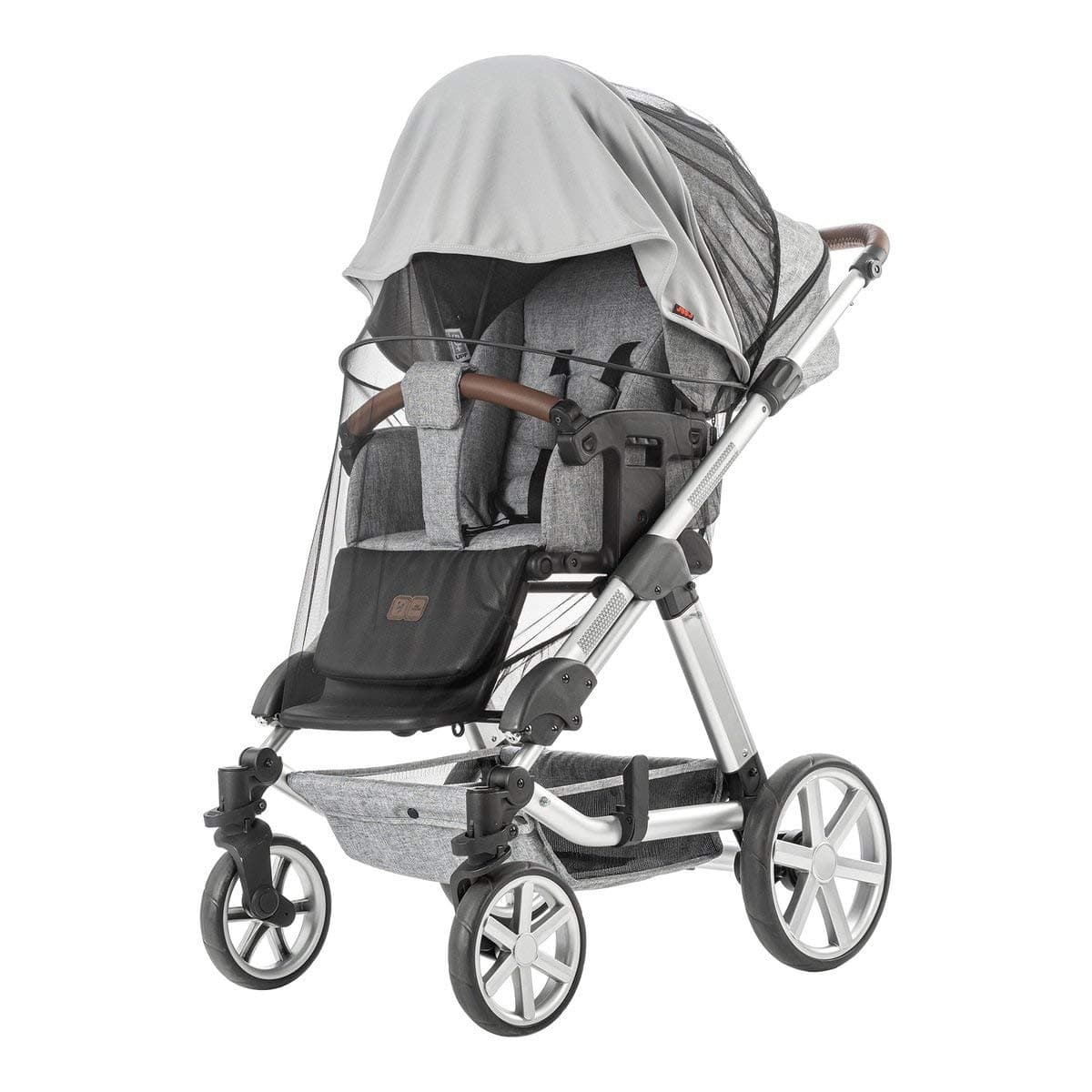🌞🦟 reer ShineSafe Bite 3in1: Sonnenschutz, Insektenschutz und Schlummertuch - Grau 84131