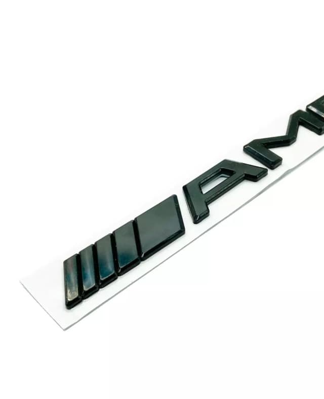 🔥 Angebot! AMG Style Badge Gloss Black AMG Badge Letters Emblem Schwarz