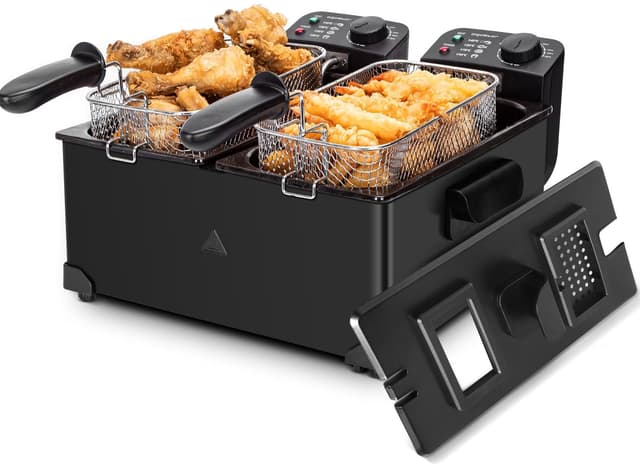 Aigostar Edelstahl Doppel-Fritteuse 3600W 🍟🔥