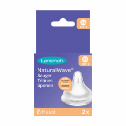 🍼 Super Deal: Lansinoh NaturalWave Sauger, Gr. XS - 2 Stück