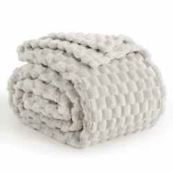 Aisbo Kuscheldecke Flauschig Decke Beige - Fleecedecke 150x200 cm XL 🛋️🌟