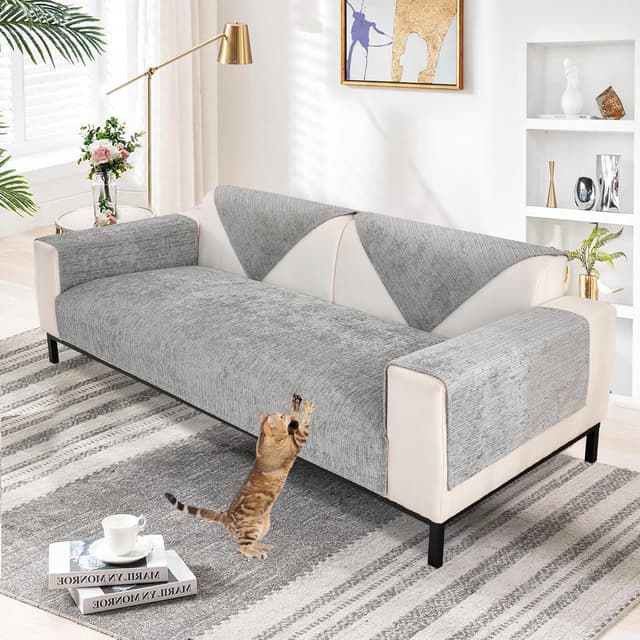 🛋️ Aus Weichem Chenille Sofabezug 1/2/3/4 Sitzer L Form Sofa Couch überzug Ecksofa