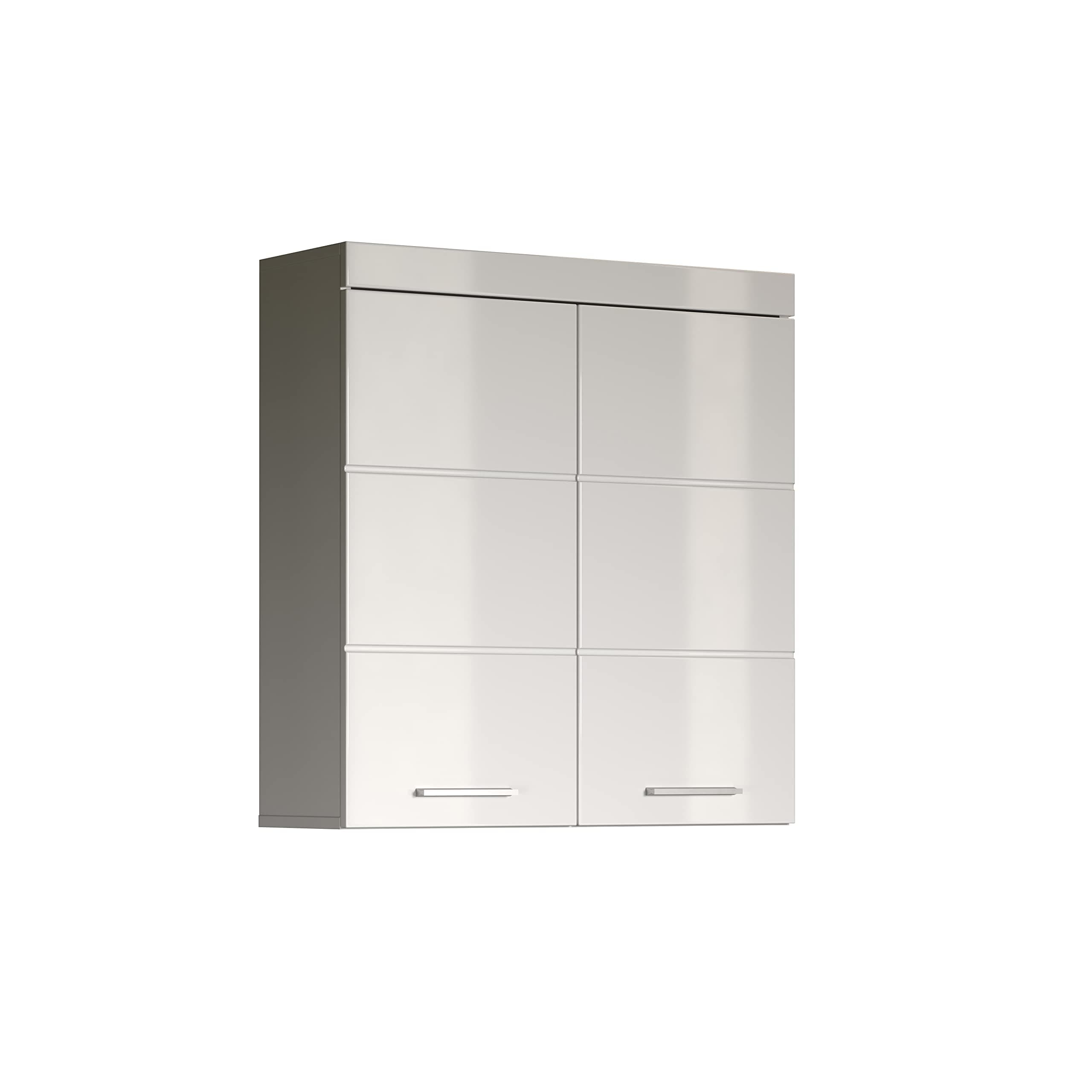 Angebot: trendteam smart living - Amanda - Hängeschrank breit - Weiß/Weiß Hochglanz
