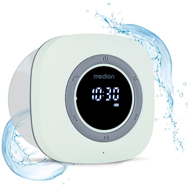 🚿🎶 MEDION S66884 Duschradio mit Bluetooth - Grün Grün 🎵📻