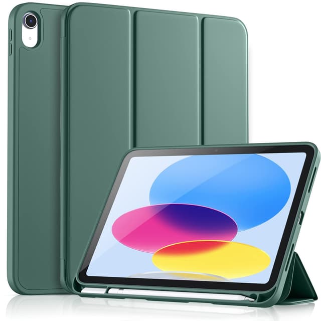 📱 Vobafe Hülle Kompatibel mit iPad A16 11/10 Generation (Modell 2025/2022, 10,9/11 Zoll) - Kiefern Grün