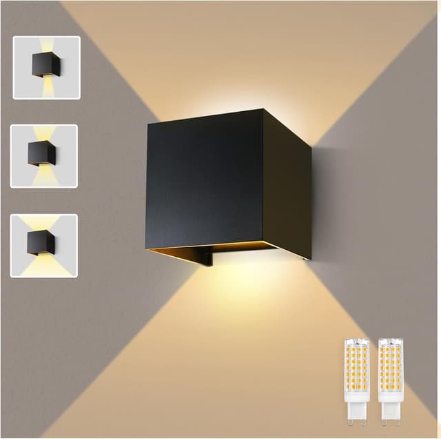 Imoli Lureshine Wandlampe mit Austauschbarer G9 LED Lampe - Schwarz