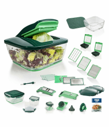🔪🍅 Genius Nicer Dicer Chef 34-in-1 Multifunktions-Profi-Gemüseschneider 🍆🍠
