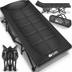 Tillvex® Campingbett klappbar mit Tragetasche bis 200 kg 🏕️
