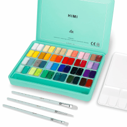 🎨 ABEIER HIMI Gouache Farben Set, 48 Farben x 12 ml 🖌️