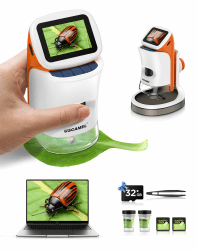 🔬 Mikroskop für Kinder mit Stand: Digitales Handmikroskop 100 – 1000 x 🔬