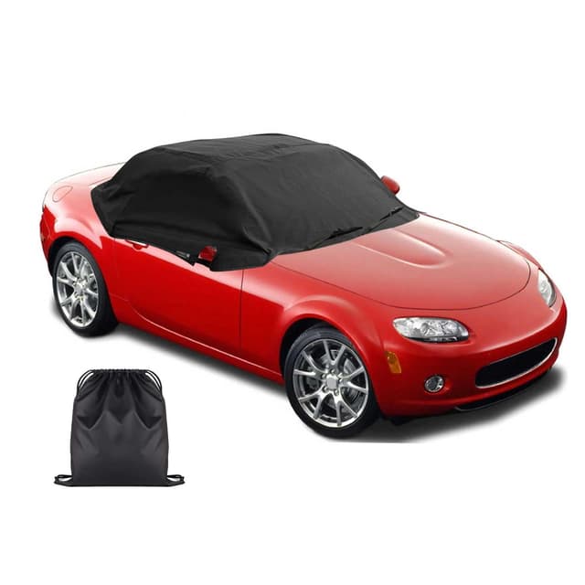 Halbgarage für Mazda MX-5 MK4 2014-2024 | 420D Oxford wasserdichte Autoabdeckung für Mazda MX-5 ND ⭐️