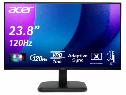 Angebot: Acer EK241Y G Monitor 23,8 Zoll (60 cm Bildschirm) Full HD, IPS, 120Hz HDMI, 75Hz VGA, 4ms (GTG), HDMI 1.4, VGA, AdaptiveSync 🖥️