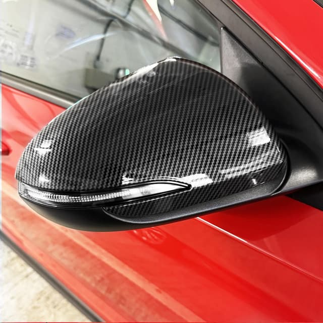 🔥 Deal! Kohlefaser Stil Außenspiegelabdeckungen für Hyundai i30 2017-2024