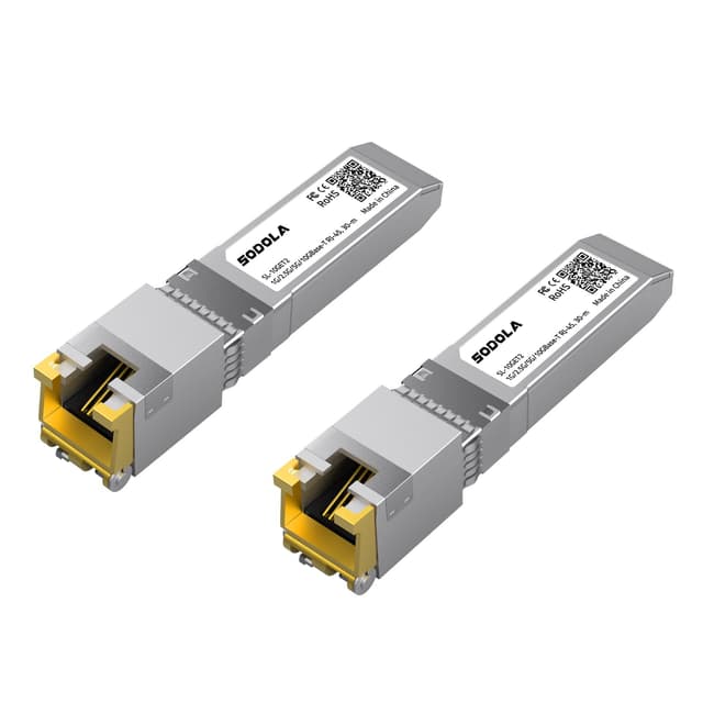 10GBase-T RJ45 SFP+ Modul, 10G SFP+ RJ-45 Kupfer-Transceiver für SODOLA (2er Pack) SL-10GET2 ⚡️🔌