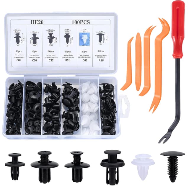 🚗 Auto Befestigungsclips Set 105 Stück 🛠️