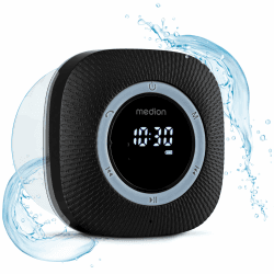 🚿📻 MEDION S66884 Duschradio mit Bluetooth IPX6 Wasserdicht - Schwarz - Neu 🎶